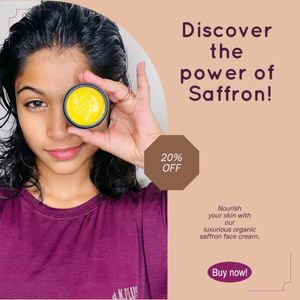 Organic Saffron Face Cream