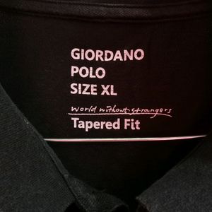 GIORDANO POLO Men's Black Tshirt