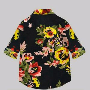 Kids Black Floral Print Shirt (2-3yrs)