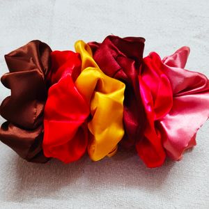 Satin Scrunchies PACK OF 10