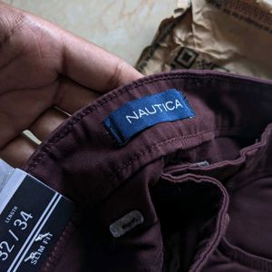 Nautica New Maroon Trouser W32