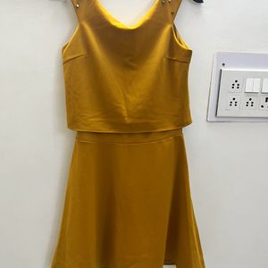 Beautiful Mustard Party Dress