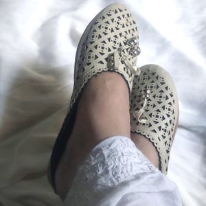 Comfortable Beige Flats