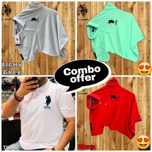 Basic Polo T-shirt -: Four Piece Combo