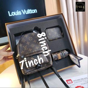 LV GIFT SET OF BAGPACK, LIPSTICK HOLDER& WALLET