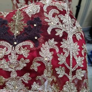 Beautiful Red Gown Full Embroidery