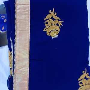 Brand New Party Wear Saree With Blouse Piece