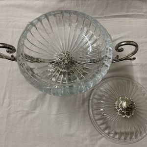 Vintage Edelita Patisserie Footed Glass Stand