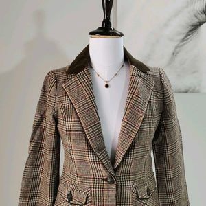 🆕 Vintage Single Breasted Corduroy Collar Blazer