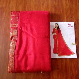 Festive Season 😍 Fancy Red ❤️ Saree