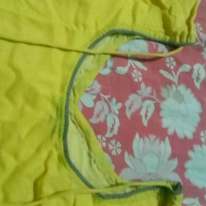 Yellow Colour Kurti For Women's