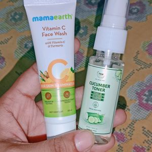 Mamaearth Face Wash &TNW Toner Combo