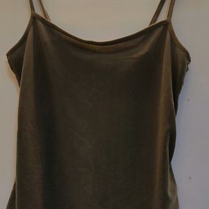 Party Wear Silver Strappy Top