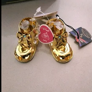 24 K Gold Plated Swaroski Crystal Shoes