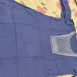 Blue Colour Kurta For Women