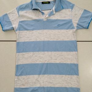 Sky And White Tishirt For Boys