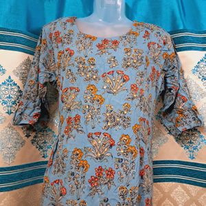 ANARKALI Light Blue Kurti