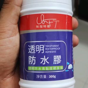 Transparent Waterproof Glue 300g with Brush,