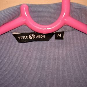 Collar Crop Top