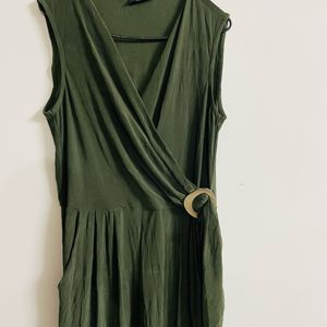 Women Olive Green Jumpsuit