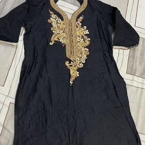 Black Festive Kurta