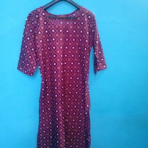 DARK PINK Long Kurti 👚