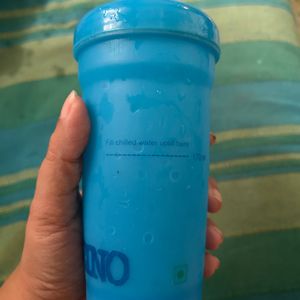 Bru Ice Cappucino Plastic Shaker Glass (blue)