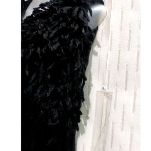 Black Thick Cardigan sweater For Women's