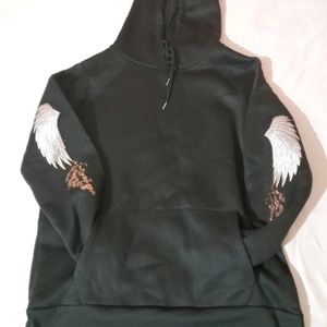 Black Hoodie Free Size