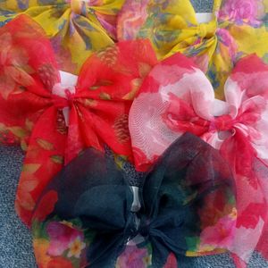 Combo Of 5 Georgette Bows