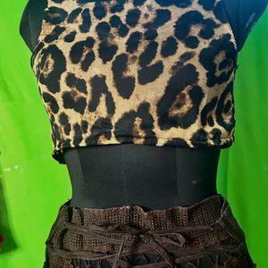 Animal Print Crop