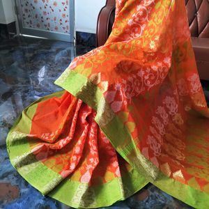 Beautiful Soft Cotton Jamdani Saree