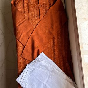 Boys Brown Kurta And Pant