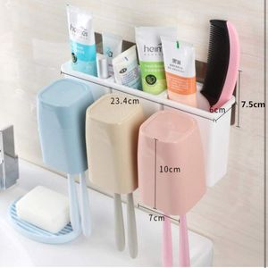 Self Adhesive Plastic Wall Mounted Toothbrush Hold