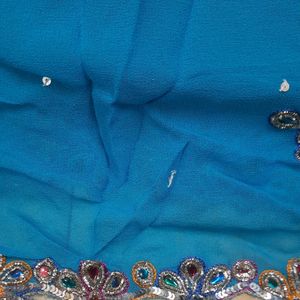 Sky Blue Lengha Choli