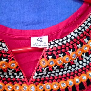 Gujarati Thread Work Kurti