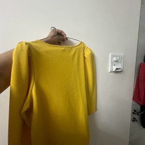 FIG Yellow Casual Top