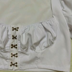 White Milkmaid Blouse