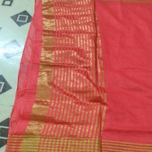 Golden Border Pretty Saree