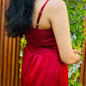 Red Party Gown