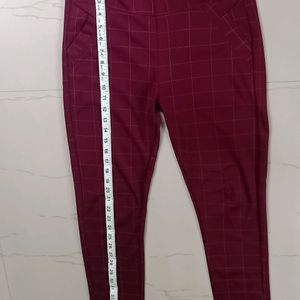 Maroon Jegging