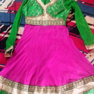 Anarkali For 30 Size (Kids)7years Above