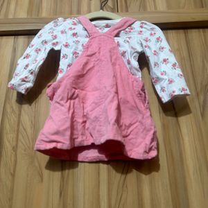 Girls Dungaree Set