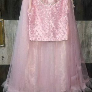 Light Pink Cancan Lehenga