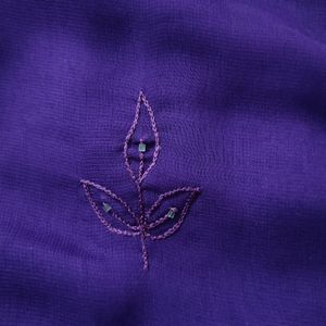 Embroidered Pearl Saree