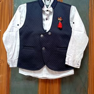 Party Wear Waist Coat And Shirt