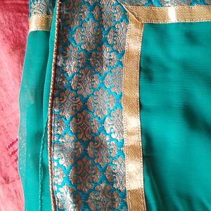 Rama Green Colour Saree