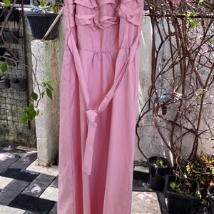 Dusty pink Ruffled Sleeve Kurta