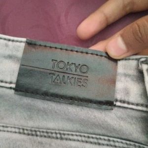 It's A Distressed Grey Jeans Of Tokyo Talkies