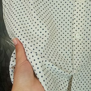 White Polkadot Tshirt